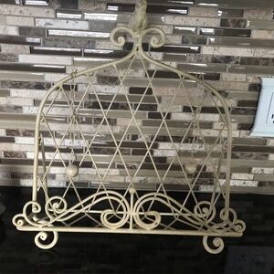 Iron Cookbook Stand / Book Holder Adorned with a Bird